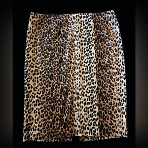 Leopard Print Pencil Skirt